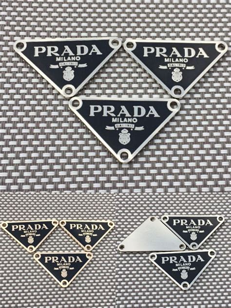 prada logo badge|prada badge pins.